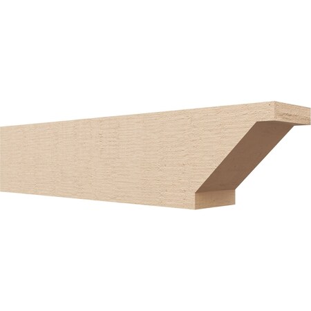 Ekena Millwork 6in. W x 8in. H x 36in. L Burlington Woodgrain TimberThane Rafter Tail, Primed Tan RFTUR06X08X36BURRCPR